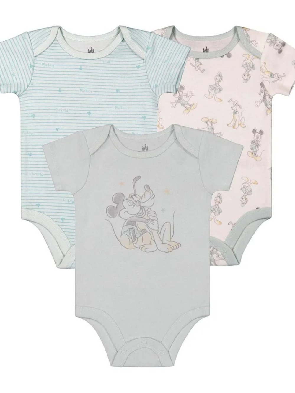 Disney Baby Short-Sleeve Bodysuits - 3 Pack